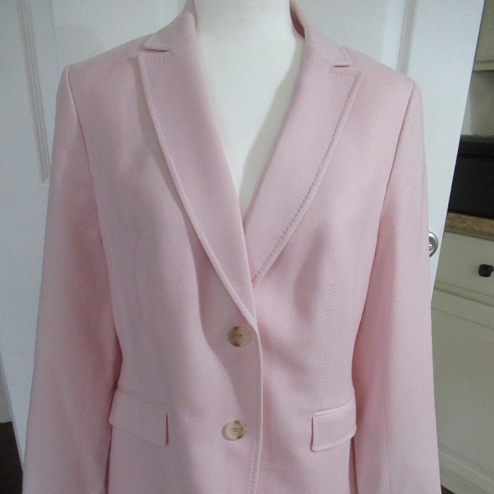 Talbots pink flannel blazer
